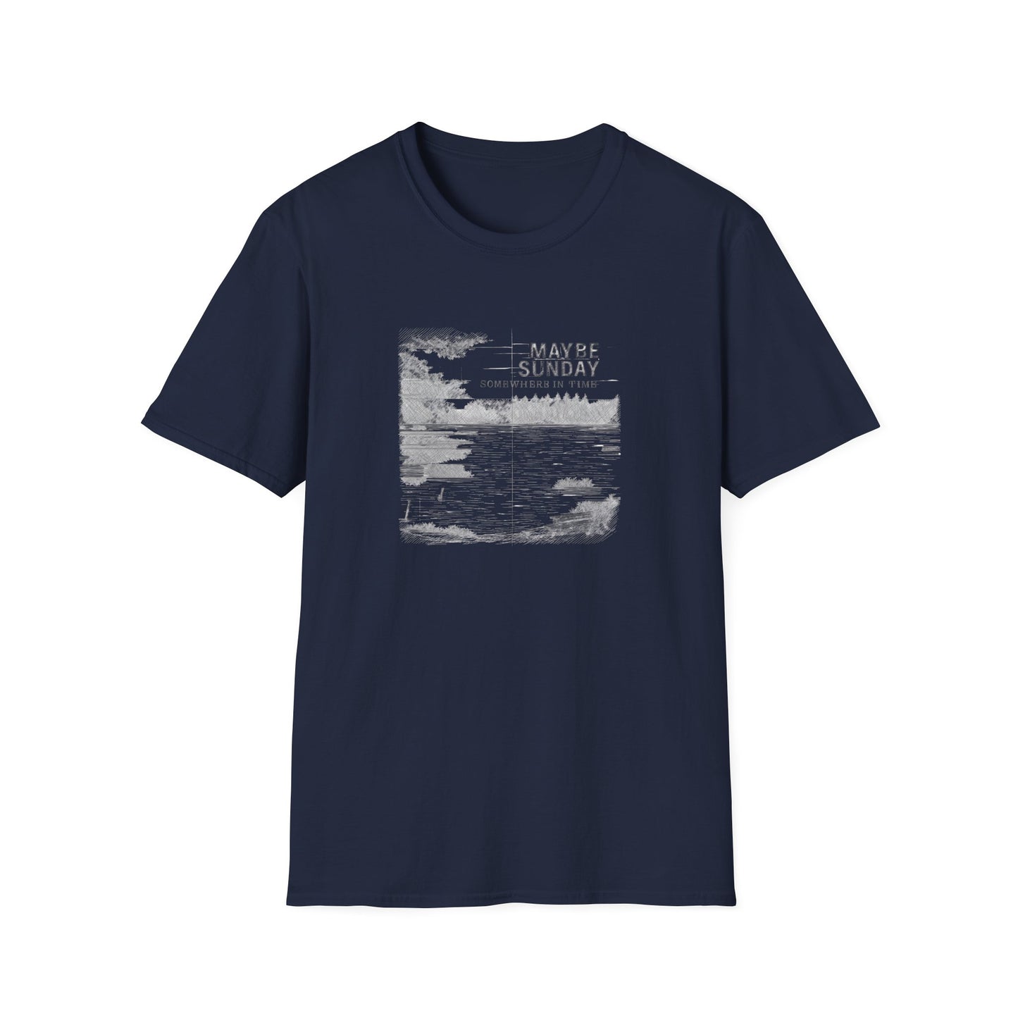 Somewhere in Time Short Sleeve Unisex Tee - Black or Navy Blue