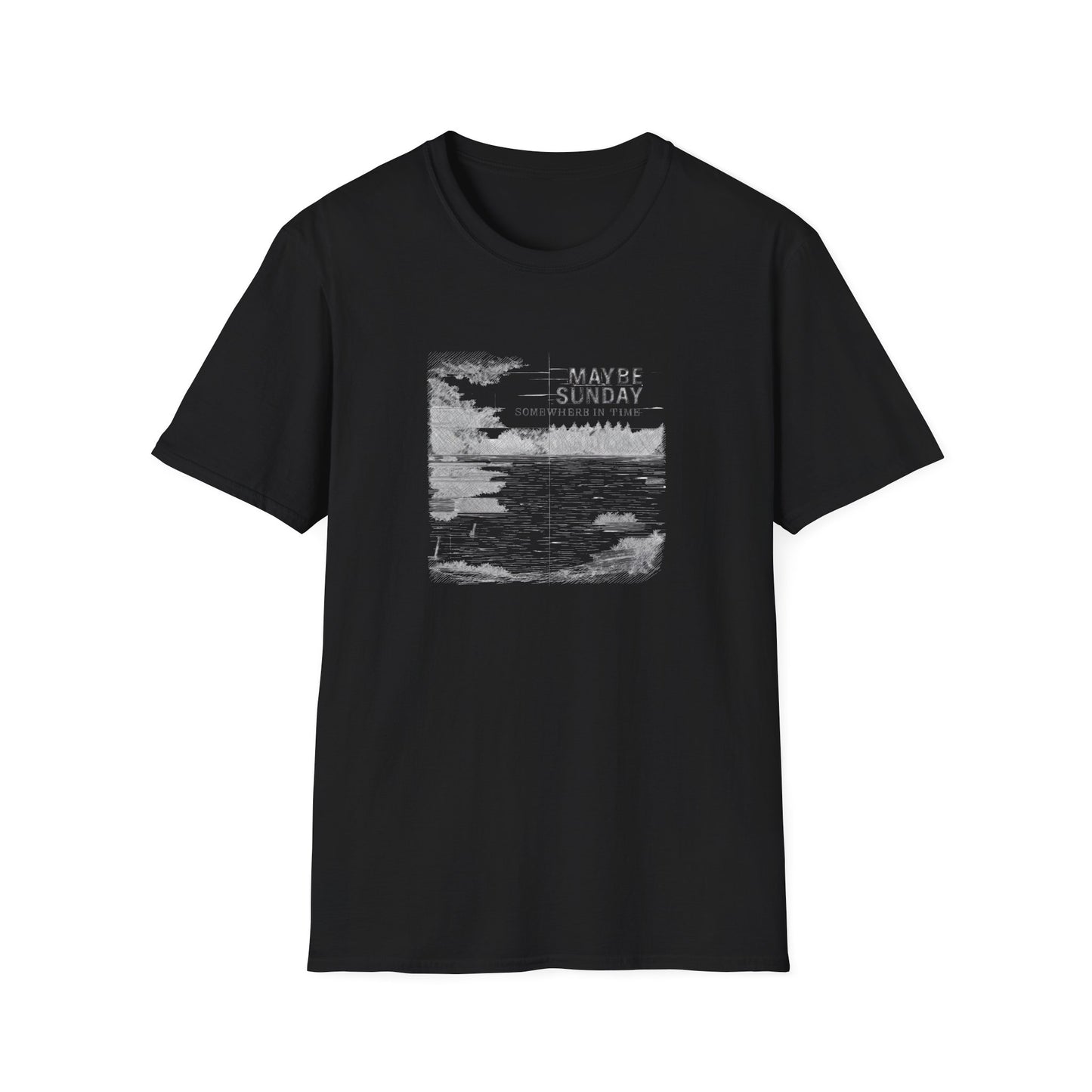 Somewhere in Time Short Sleeve Unisex Tee - Black or Navy Blue